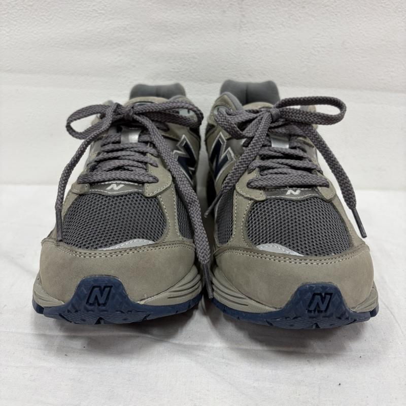ニューバランス New Balance スニーカー スニーカー ML2002RA スウェード メッシュ ローカット スニーカー 27.5cm ロゴ、文字 灰 / グレー / gray X 紺 / ネイビー / navy メンズ USED 古着 中古 50169815