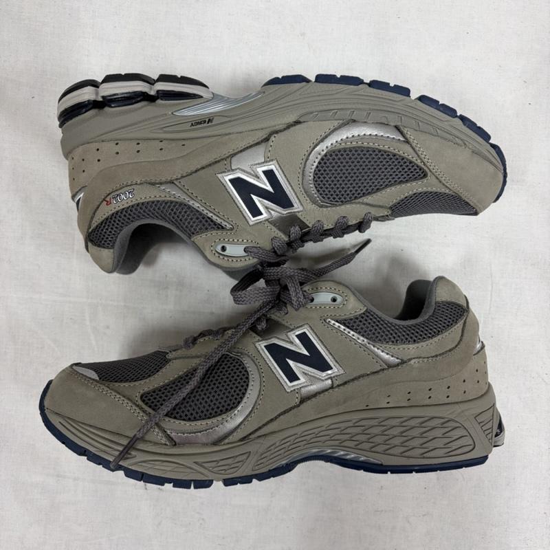 ニューバランス New Balance スニーカー スニーカー ML2002RA スウェード メッシュ ローカット スニーカー 27.5cm ロゴ、文字 灰 / グレー / gray X 紺 / ネイビー / navy メンズ USED 古着 中古 50169815