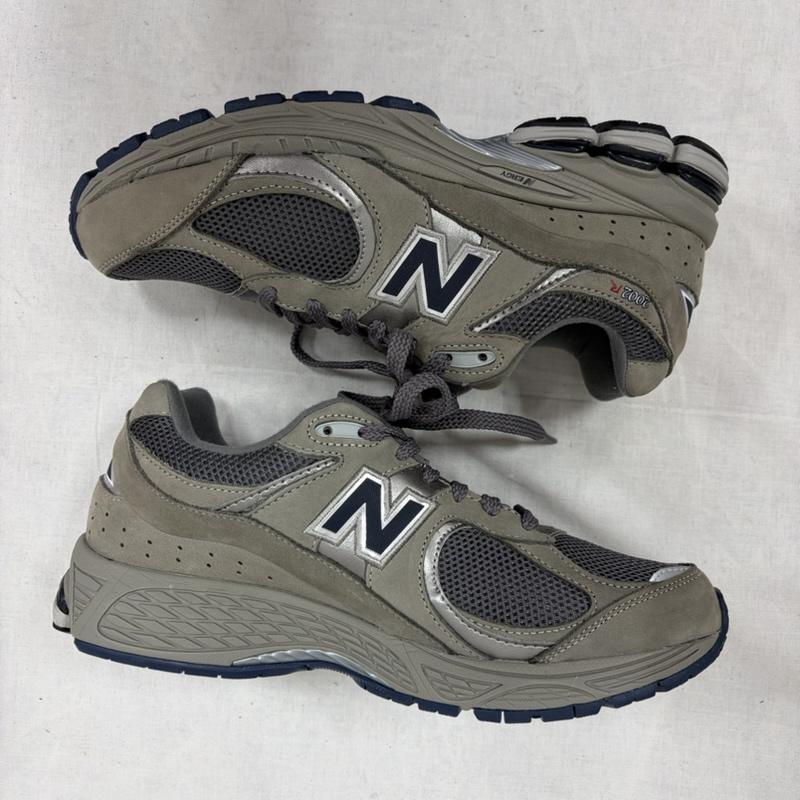 ニューバランス New Balance スニーカー スニーカー ML2002RA スウェード メッシュ ローカット スニーカー 27.5cm ロゴ、文字 灰 / グレー / gray X 紺 / ネイビー / navy メンズ USED 古着 中古 50169815