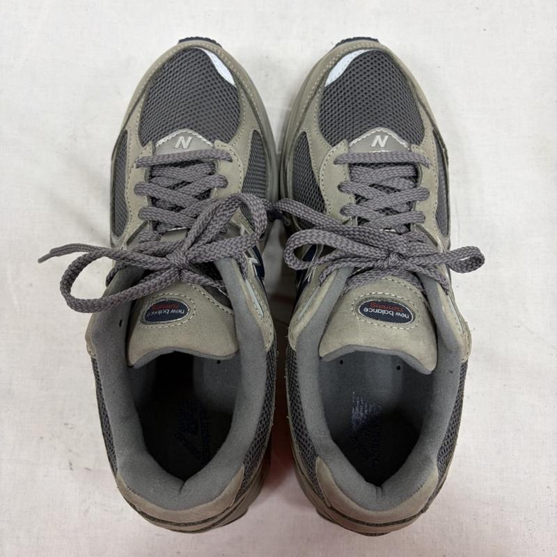 ニューバランス New Balance スニーカー スニーカー ML2002RA スウェード メッシュ ローカット スニーカー 27.5cm ロゴ、文字 灰 / グレー / gray X 紺 / ネイビー / navy メンズ USED 古着 中古 50169815
