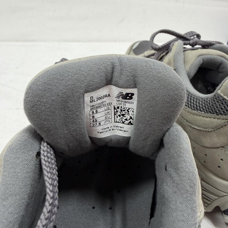 ニューバランス New Balance スニーカー スニーカー ML2002RA スウェード メッシュ ローカット スニーカー 27.5cm ロゴ、文字 灰 / グレー / gray X 紺 / ネイビー / navy メンズ USED 古着 中古 50169815