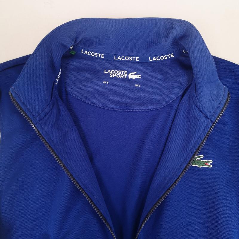 ラコステ LACOSTE ジャケット、上着 ジャンパー、ブルゾン 22AW ワンポイント ワニ ロゴ スリーブ配色 トラック ジャケット ジャージ SH2098 L 青 / ブルー / blue X 白 / ホワイト / white メンズ USED 古着 中古 50169817