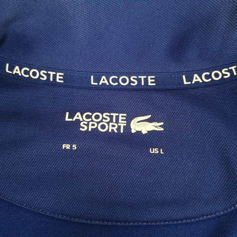 ラコステ LACOSTE ジャケット、上着 ジャンパー、ブルゾン 22AW ワンポイント ワニ ロゴ スリーブ配色 トラック ジャケット ジャージ SH2098 L 青 / ブルー / blue X 白 / ホワイト / white メンズ USED 古着 中古 50169817