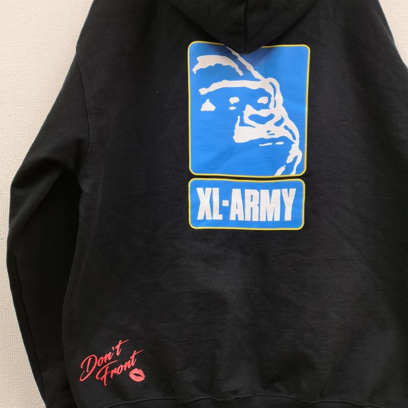 エクストララージ XLARGE パーカー 長袖 XL-ARMY HOODED SWEAT プルオーバー パーカー 101239012008 L 黒 / ブラック / black メンズ USED 古着 中古 50169818