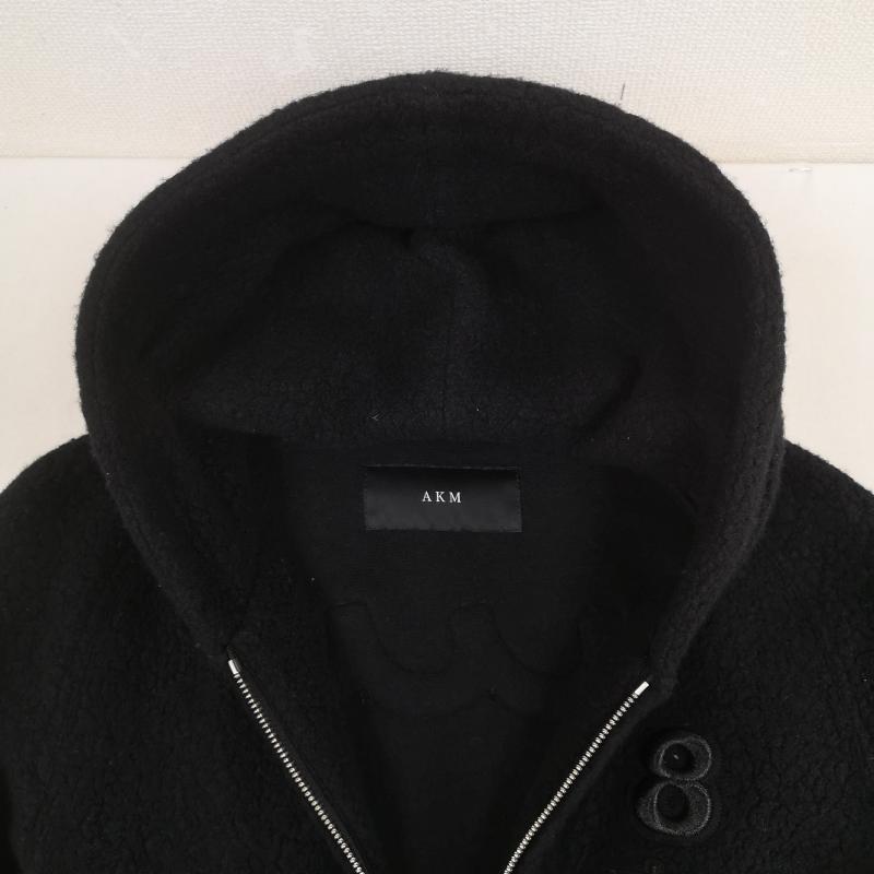 エーケーエム AKM パーカー 長袖 × muta MARINE 日本製 MOCO MOCO BOA 8 PARKA ボア パーカー M 黒 / ブラック / black メンズ USED 古着 中古 50169819