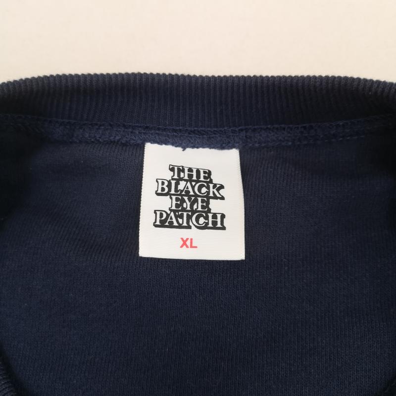 ブラックアイパッチ BlackEyePatch トレーナー 長袖 Label 郵便物 US MAIL センター ロゴ クルーネック スウェット トレーナー XL 紺 / ネイビー / navy メンズ USED 古着 中古 50169822