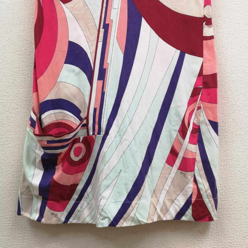 エミリオプッチ EMILIO PUCCI ワンピース ひざ丈スカート イタリア製 幾何学模様 プッチ柄 ノースリーブ ワンピース 96WG20 38 マルチカラー / マルチカラー / multicolor レディース USED 古着 中古 50169824