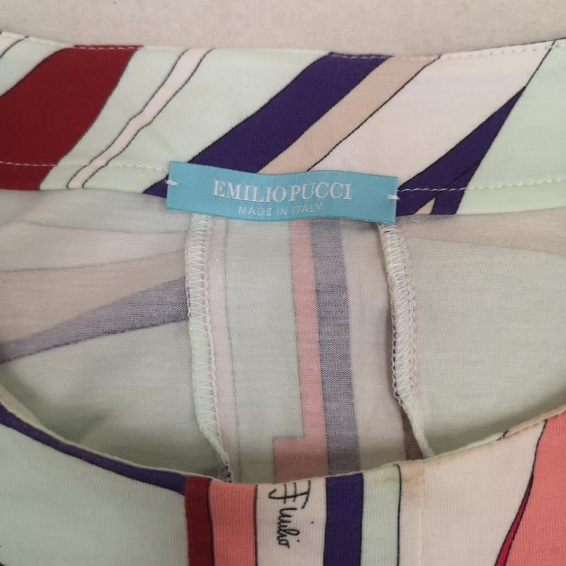 エミリオプッチ EMILIO PUCCI ワンピース ひざ丈スカート イタリア製 幾何学模様 プッチ柄 ノースリーブ ワンピース 96WG20 38 マルチカラー / マルチカラー / multicolor レディース USED 古着 中古 50169824