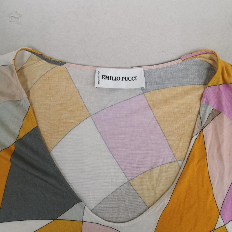 エミリオプッチ EMILIO PUCCI ワンピース ロングスカート イタリア製 幾何学模様 プッチ柄 ドルマンスリーブ ワンピース 26RH33 38 マルチカラー / マルチカラー / multicolor レディース USED 古着 中古 50169825