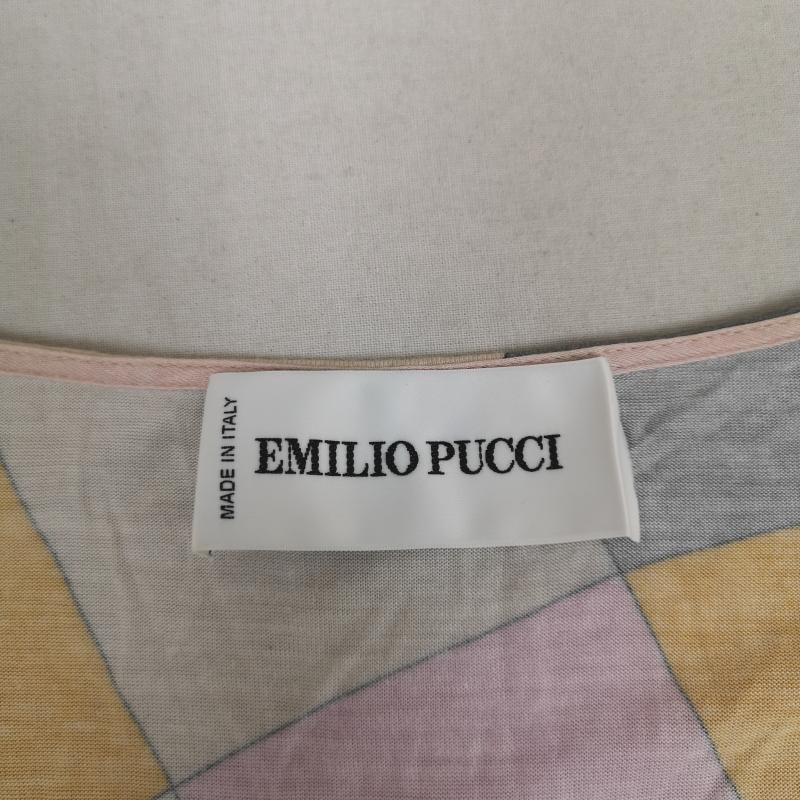 エミリオプッチ EMILIO PUCCI ワンピース ロングスカート イタリア製 幾何学模様 プッチ柄 ドルマンスリーブ ワンピース 26RH33 38 マルチカラー / マルチカラー / multicolor レディース USED 古着 中古 50169825