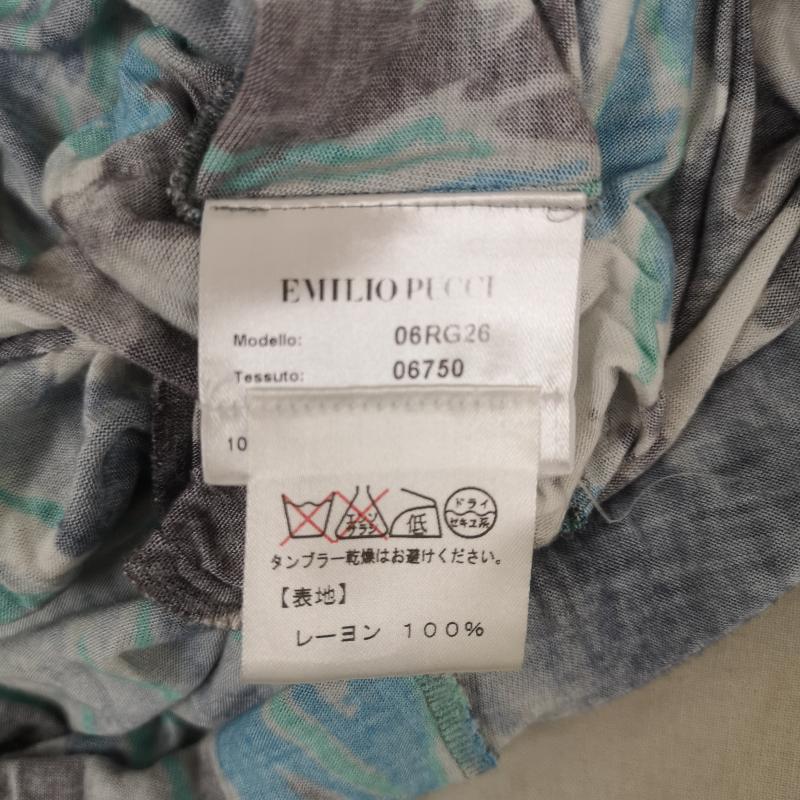エミリオプッチ EMILIO PUCCI ワンピース ミニスカート イタリア製 幾何学模様 プッチ柄 半袖 ミニ ワンピース 06RG26 42 マルチカラー / マルチカラー / multicolor レディース USED 古着 中古 50169827