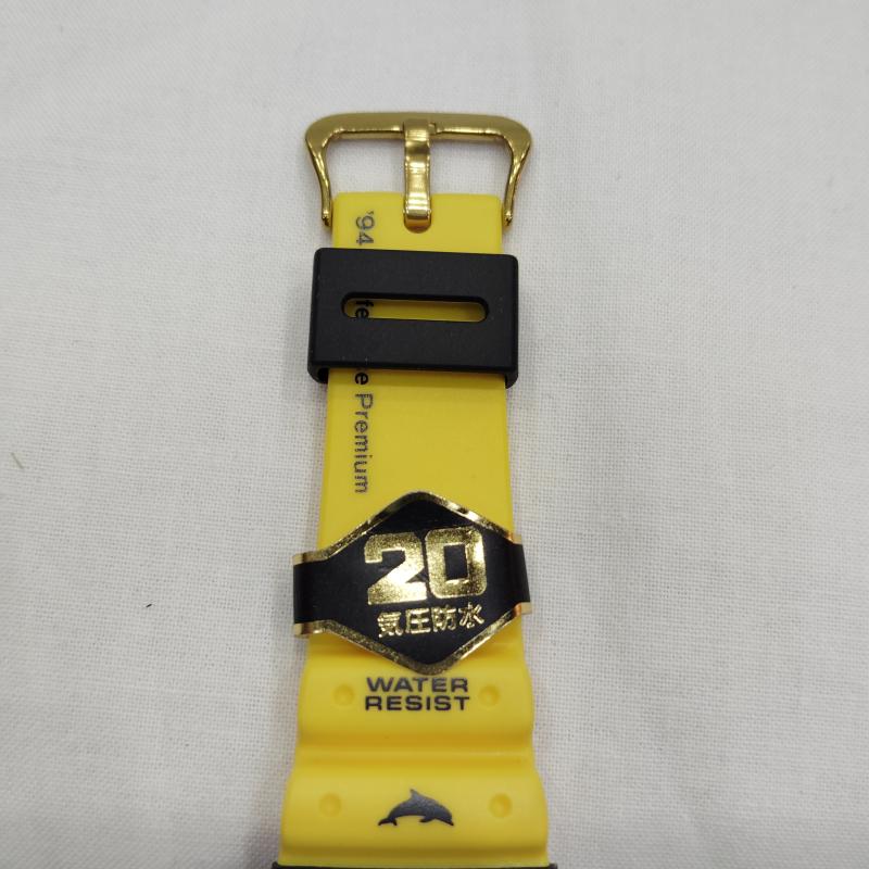 ジーショック G-SHOCK 腕時計 デジタル 稼働品 1994年 90s 第4回 イルカクジラ DW-6100DW-9 初代 イルクジ 腕時計 - 黒 / ブラック / black X 黄 / イエロー / yellow メンズ USED 古着 中古 50169828