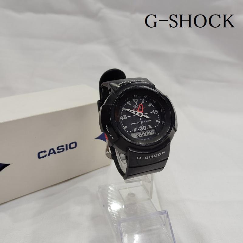 ジーショック G-SHOCK 腕時計 デジタル AW-500-1E 元祖 初代 デジアナ スクリューバック 腕時計 - 黒 / ブラック / black メンズ USED 古着 中古 50169839
