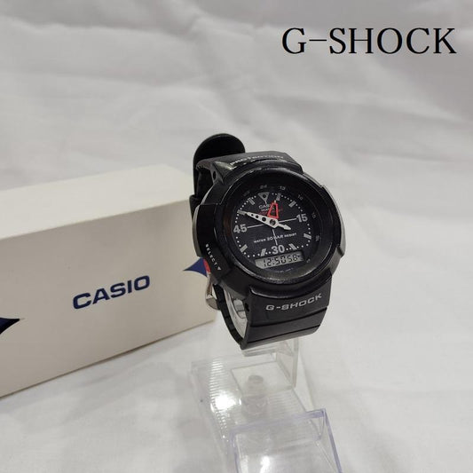 ジーショック G-SHOCK 腕時計 デジタル AW-500-1E 元祖 初代 デジアナ スクリューバック 腕時計 - 黒 / ブラック / black メンズ USED 古着 中古 50169839