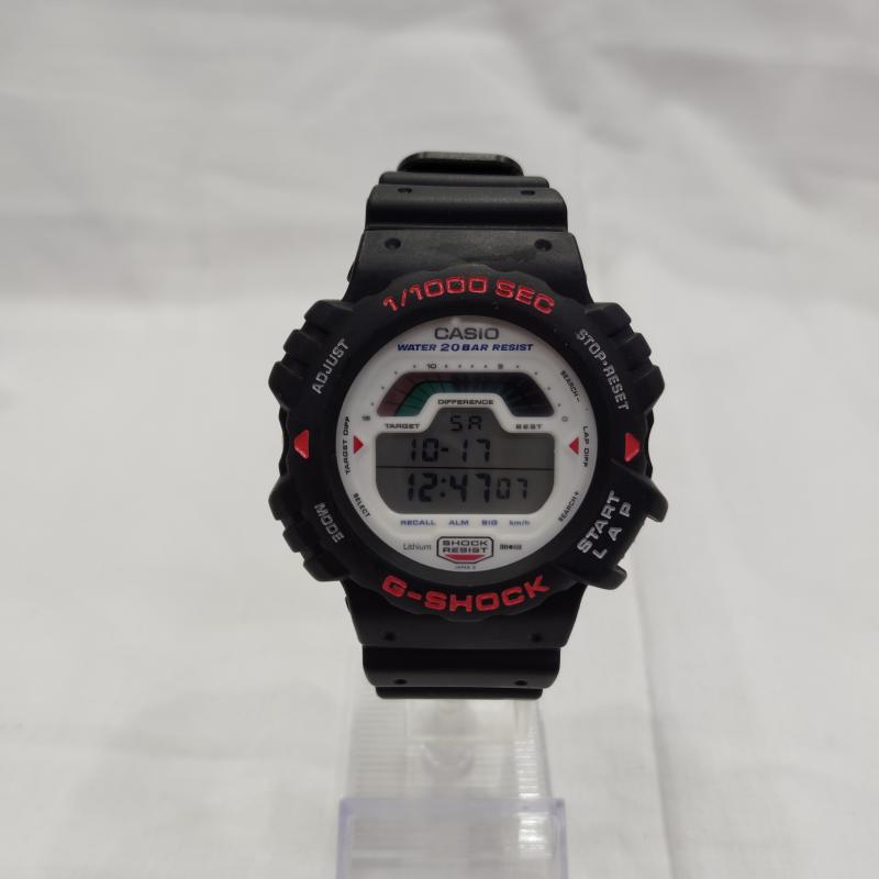 ジーショック G-SHOCK 腕時計 デジタル 稼働品 90s DW-6000 1/1000秒 ストップウオッチ 20気圧防水 デジタル 腕時計 - 白 / ホワイト / white X 黒 / ブラック / black メンズ USED 古着 中古 50169840