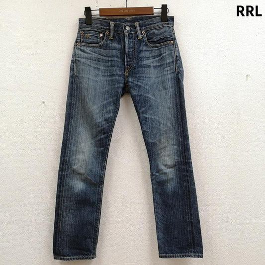 ダブルアールエル RRL パンツ デニム、ジーンズ USA製 BOY FIT 日本製 赤耳 セルビッジ ストレート デニム パンツ ジーンズ - インディゴ / インディゴ / Indigo レディース USED 古着 中古 50169846