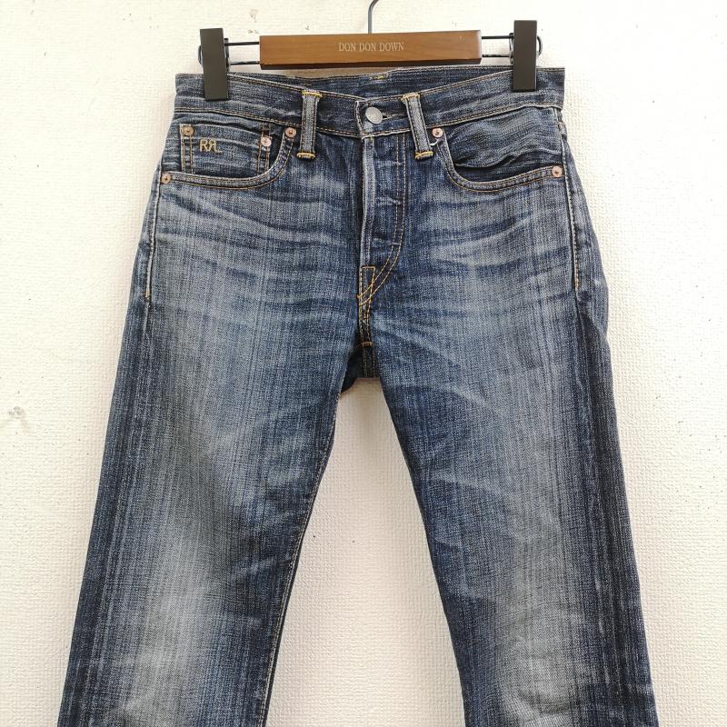 ダブルアールエル RRL パンツ デニム、ジーンズ USA製 BOY FIT 日本製 赤耳 セルビッジ ストレート デニム パンツ ジーンズ - インディゴ / インディゴ / Indigo レディース USED 古着 中古 50169846