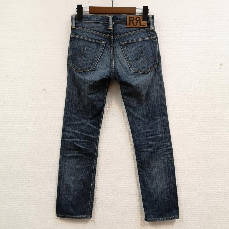 ダブルアールエル RRL パンツ デニム、ジーンズ USA製 BOY FIT 日本製 赤耳 セルビッジ ストレート デニム パンツ ジーンズ - インディゴ / インディゴ / Indigo レディース USED 古着 中古 50169846