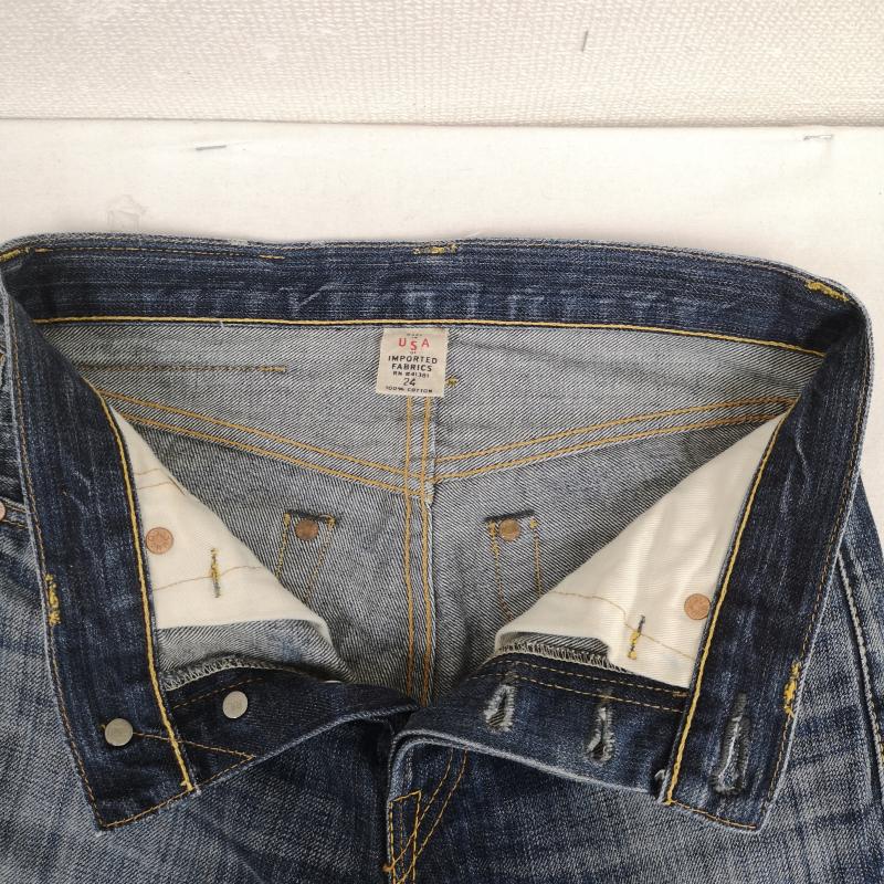 ダブルアールエル RRL パンツ デニム、ジーンズ USA製 BOY FIT 日本製 赤耳 セルビッジ ストレート デニム パンツ ジーンズ - インディゴ / インディゴ / Indigo レディース USED 古着 中古 50169846