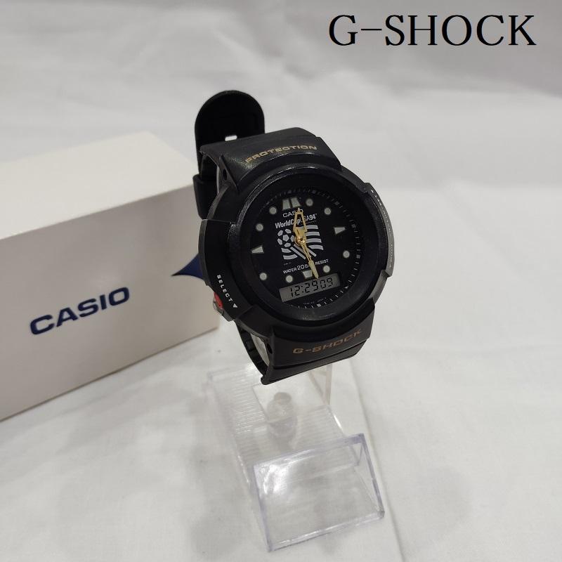 ジーショック G-SHOCK 腕時計 デジタル AW-594 WORLD CUP 1994 USA モデル デジアナ 腕時計 - 黒 / ブラック / black メンズ USED 古着 中古 50169847