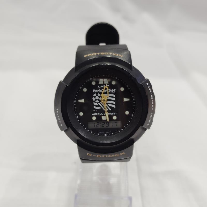 ジーショック G-SHOCK 腕時計 デジタル AW-594 WORLD CUP 1994 USA モデル デジアナ 腕時計 - 黒 / ブラック / black メンズ USED 古着 中古 50169847