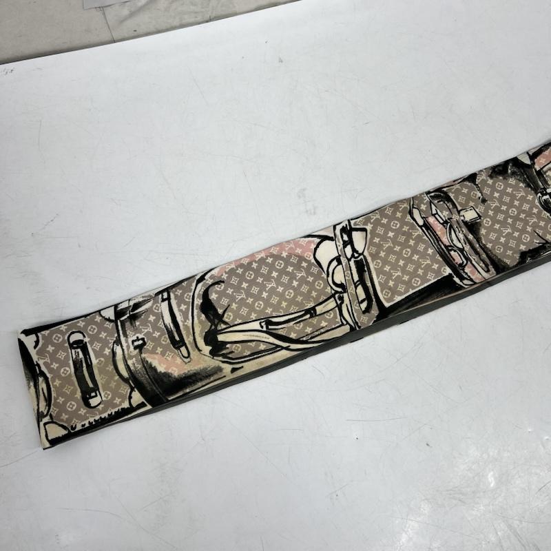 ルイヴィトン LOUIS VUITTON ファッション小物 スカーフ、ポケットチーフ バンドー トランク スカーフ M73965 - レディース USED 古着 中古 50169852