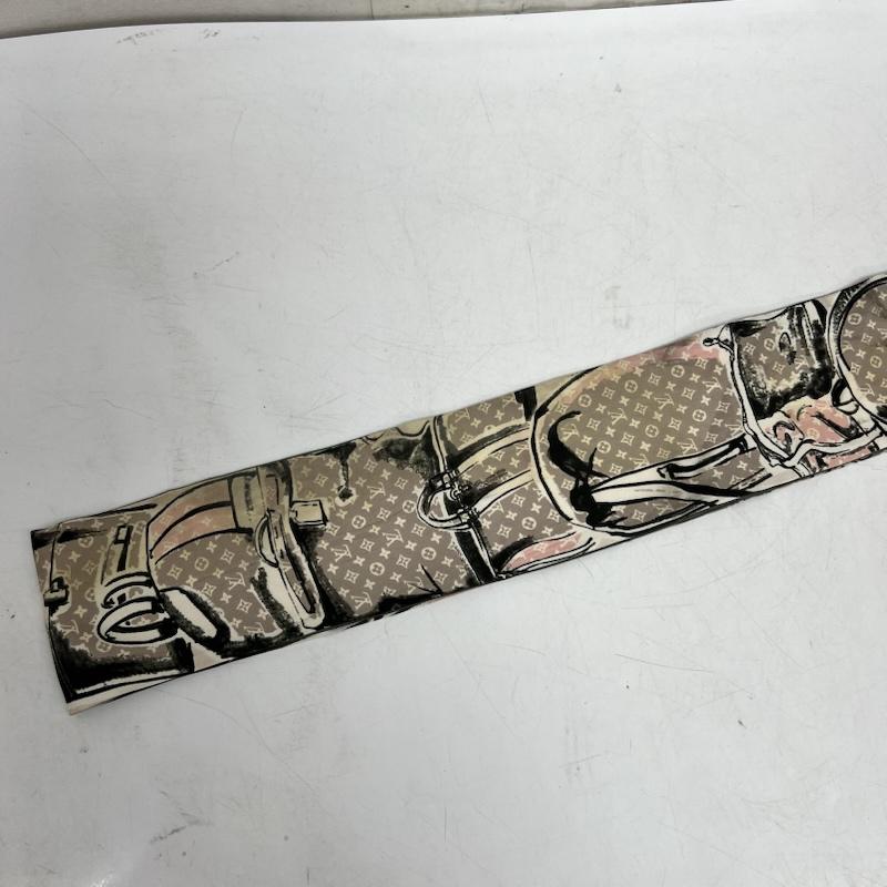ルイヴィトン LOUIS VUITTON ファッション小物 スカーフ、ポケットチーフ バンドー トランク スカーフ M73965 - レディース USED 古着 中古 50169852