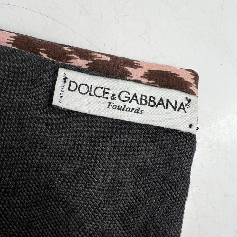 ドルチェアンドガッバーナ DOLCE&GABBANA ストール ストール一般 イタリア製 ロゴ レオパード ストール - 茶 / ブラウン / brown X 桃 / ピンク / pink レディース USED 古着 中古 50169854