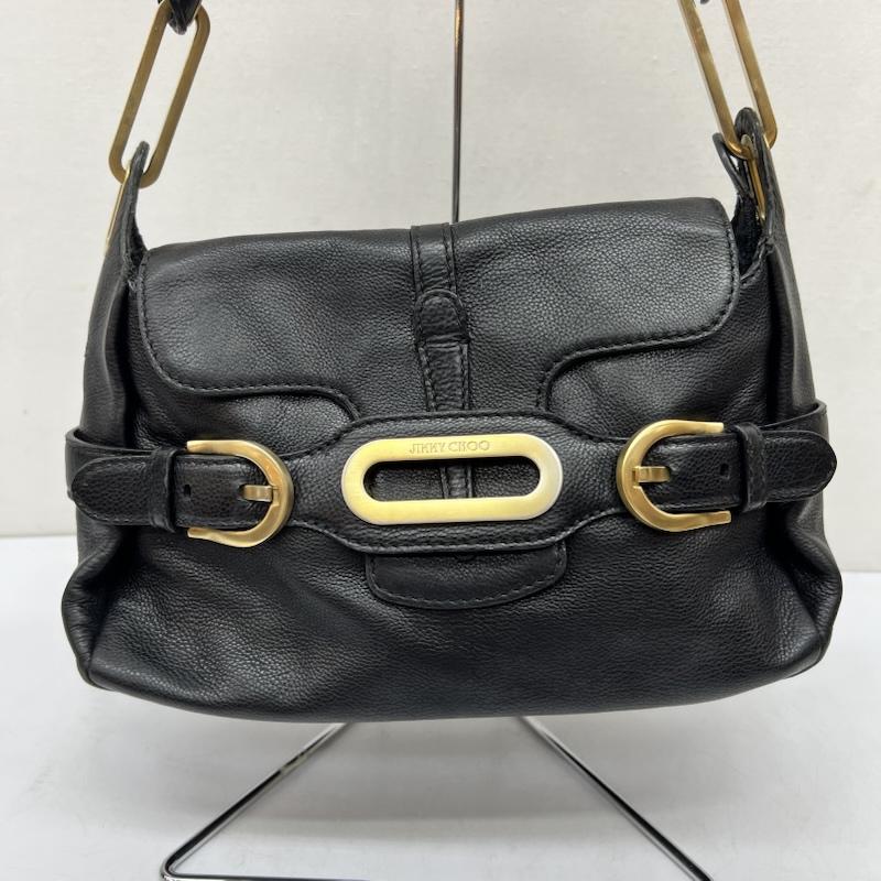 ジミーチュウ JIMMY CHOO ショルダーバッグ ショルダーバッグ Tulita チュリタ レザー ワンショルダーバッグ - 黒 / ブラック / black レディース USED 古着 中古 50169858
