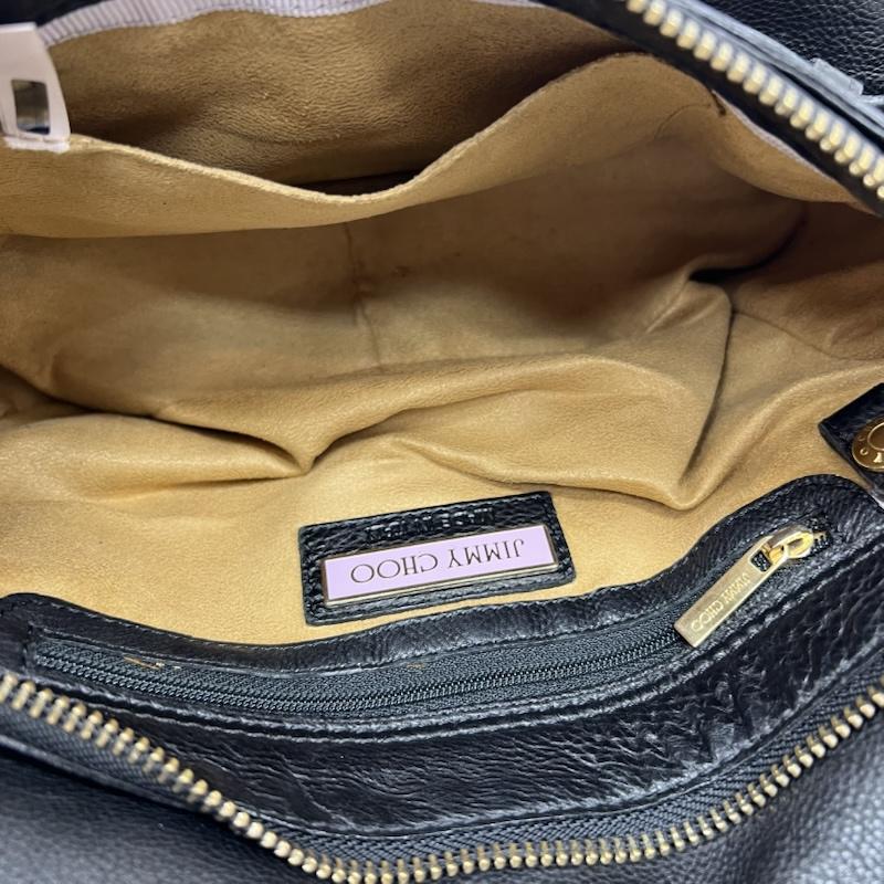 ジミーチュウ JIMMY CHOO ショルダーバッグ ショルダーバッグ Tulita チュリタ レザー ワンショルダーバッグ - 黒 / ブラック / black レディース USED 古着 中古 50169858