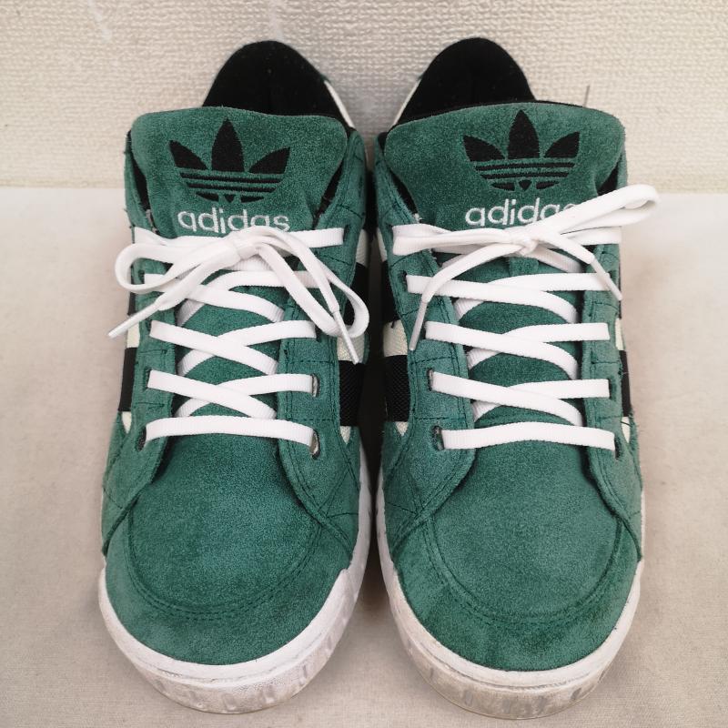 アディダスオリジナルス adidas originals スニーカー スニーカー ロースーツ LWST 旧NORTON キャンバス スエード ヌバック ローカット スニーカー F8800 27.0cm 白 / ホワイト / white X 黒 / ブラック / black X 緑 / グリーン / green メンズ USED 古着 中古 50169861