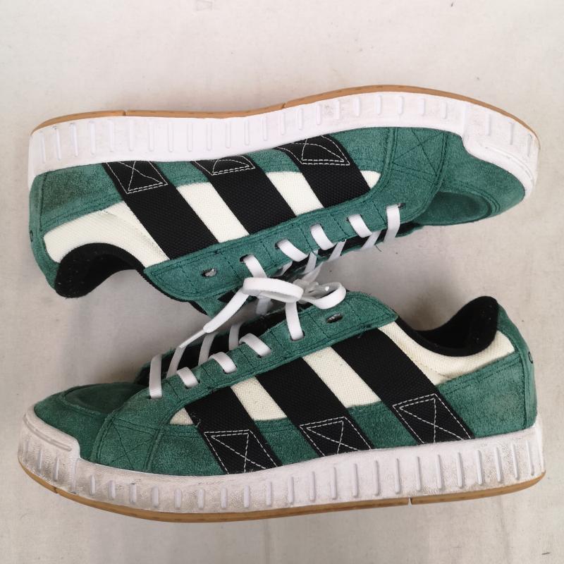 アディダスオリジナルス adidas originals スニーカー スニーカー ロースーツ LWST 旧NORTON キャンバス スエード ヌバック ローカット スニーカー F8800 27.0cm 白 / ホワイト / white X 黒 / ブラック / black X 緑 / グリーン / green メンズ USED 古着 中古 50169861