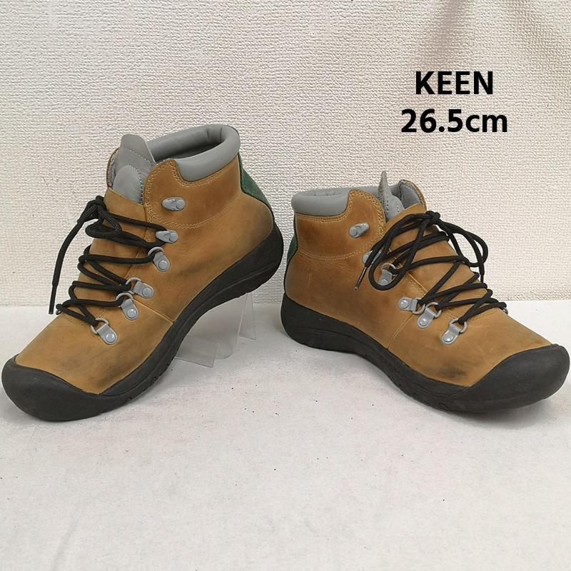 キーン KEEN ブーツ 一般 Cortina II コルティナ 2 トレッキング ブーツ 13063-CABR 26.5cm 黒 / ブラック / black X 緑 / グリーン / green X 黄 / イエロー / yellow メンズ USED 古着 中古 50169862