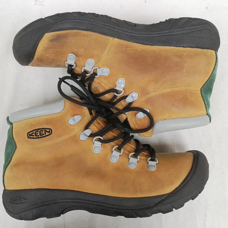 キーン KEEN ブーツ 一般 Cortina II コルティナ 2 トレッキング ブーツ 13063-CABR 26.5cm 黒 / ブラック / black X 緑 / グリーン / green X 黄 / イエロー / yellow メンズ USED 古着 中古 50169862