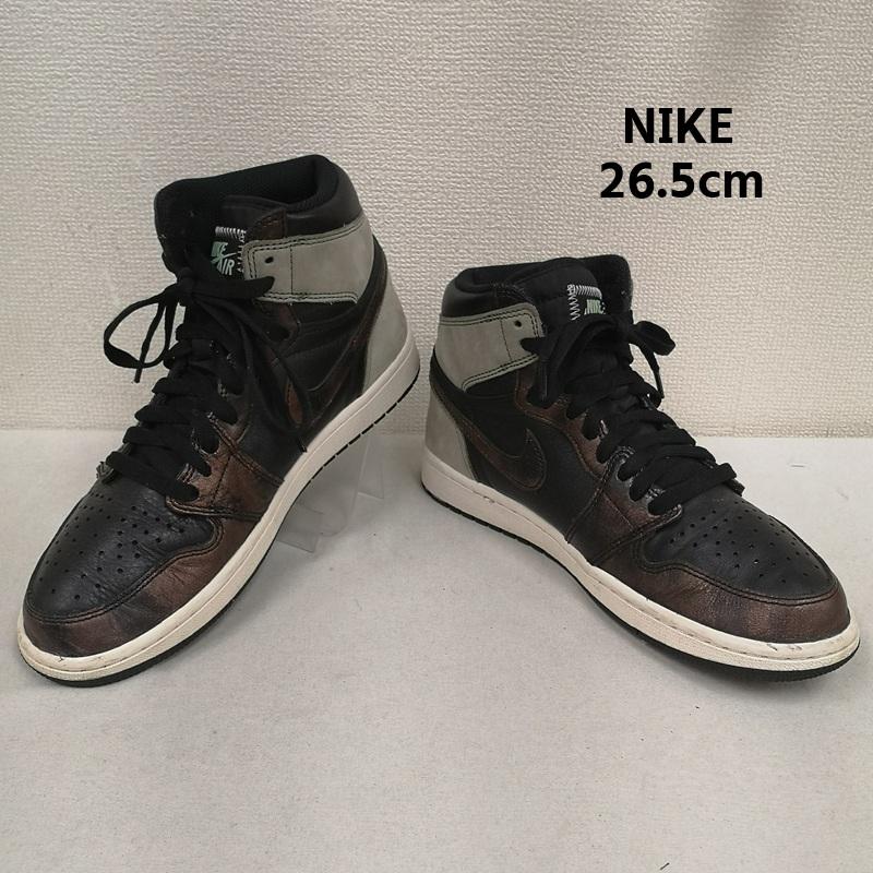 ナイキ NIKE スニーカー スニーカー Air Jordan 1 Retro High OG  Rust Shadow  ハイカット スニーカー 555088-033 26.5cm 灰 / グレー / gray X 茶 / ブラウン / brown メンズ USED 古着 中古 50169865
