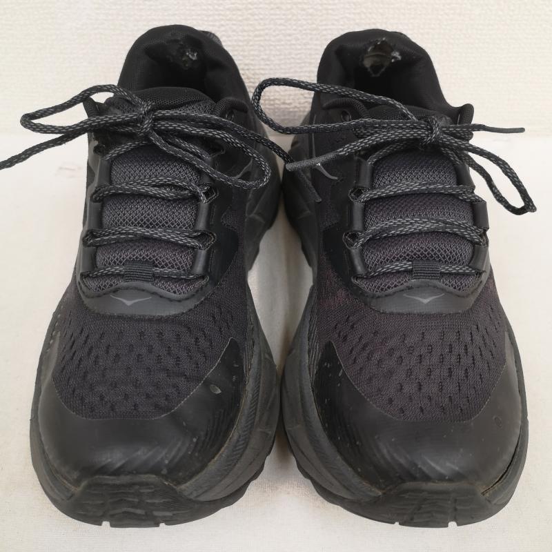 ホカ オネオネ HOKA ONEONE アウトドアシューズ アウトドアシューズ SKYLINE-FLOAT X Vibramソール ハイキング トレイル ランニング シューズ 1143430 23.5cm 黒 / ブラック / black レディース USED 古着 中古 50169866