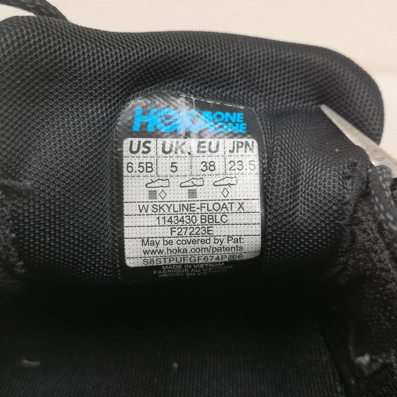 ホカ オネオネ HOKA ONEONE アウトドアシューズ アウトドアシューズ SKYLINE-FLOAT X Vibramソール ハイキング トレイル ランニング シューズ 1143430 23.5cm 黒 / ブラック / black レディース USED 古着 中古 50169866