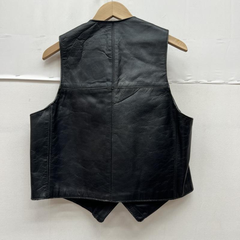 エアロレザー Aero Leather ベスト ベスト The Transatlantic Clothing Company レザーベスト - 黒 / ブラック / black メンズ USED 古着 中古 50169876