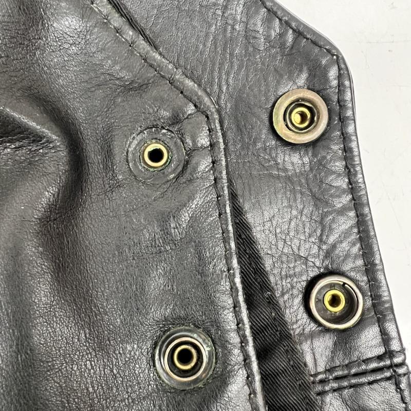 エアロレザー Aero Leather ベスト ベスト The Transatlantic Clothing Company レザーベスト - 黒 / ブラック / black メンズ USED 古着 中古 50169876