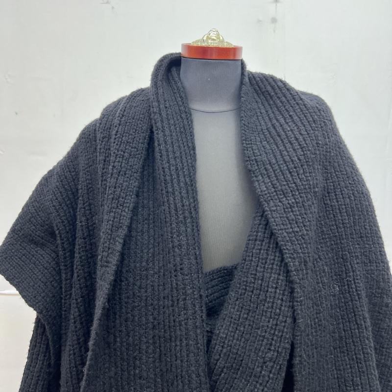 ワイズ Y s ニット、セーター 長袖 ウール 変形 ニット カーディガン ヨウジヤマモト 3 黒 / ブラック / black レディース USED 古着 中古 50169878