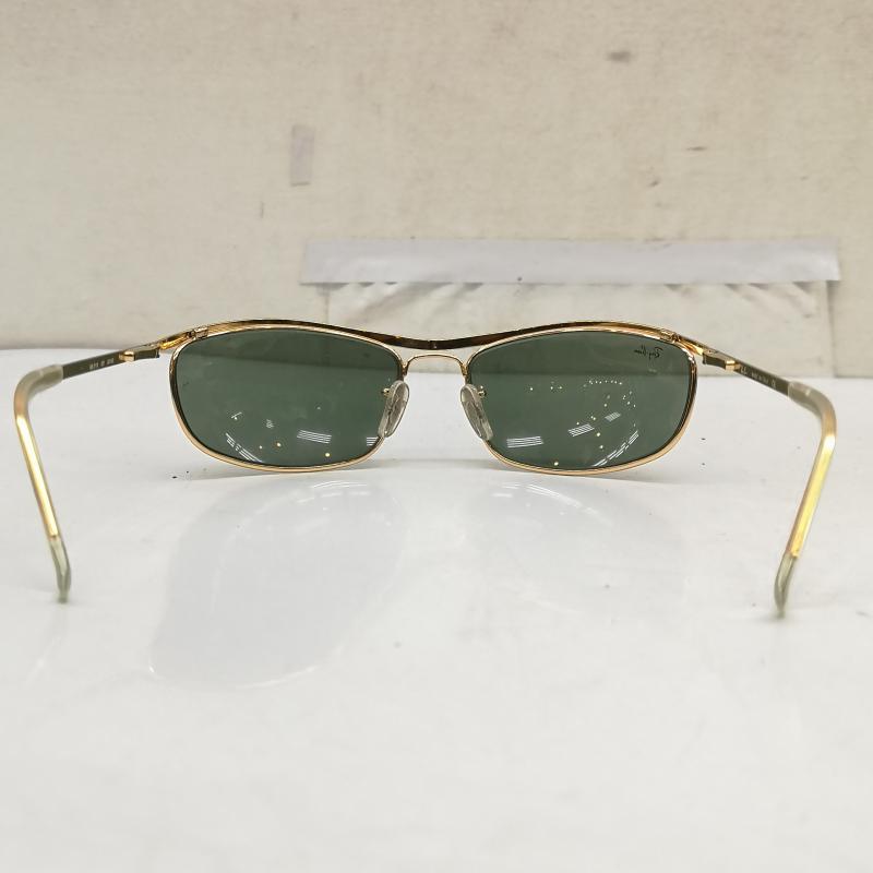 レイバン Ray-Ban めがね・サングラス サングラス RB3119 OLYMPIAN I DELUXE サングラス - 金 / ゴールド / gold color X 薄緑 / ライトグリーン / メンズ USED 古着 中古 50169883