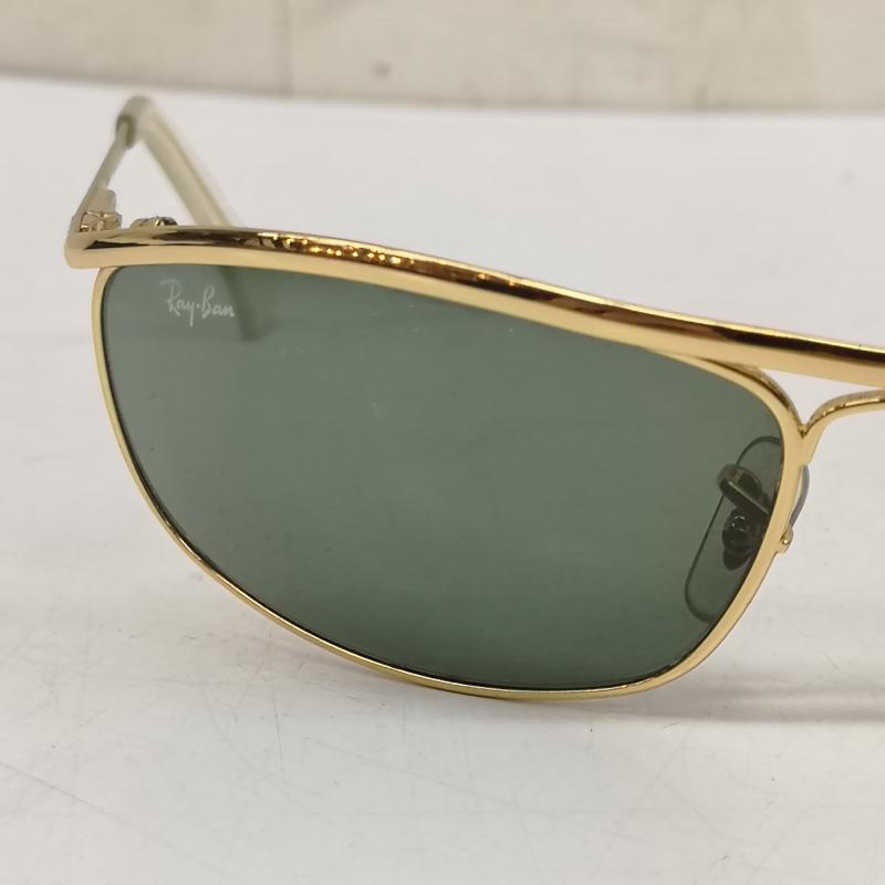 レイバン Ray-Ban めがね・サングラス サングラス RB3119 OLYMPIAN I DELUXE サングラス - 金 / ゴールド / gold color X 薄緑 / ライトグリーン / メンズ USED 古着 中古 50169883