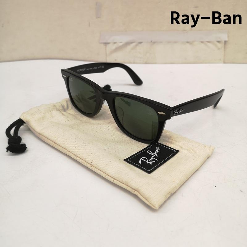 レイバン Ray-Ban めがね・サングラス サングラス RB2140-F ORIGINAL WAYFARER オリジナル ウェイファーラー サングラス - 黒 / ブラック / black メンズ USED 古着 中古 50169886