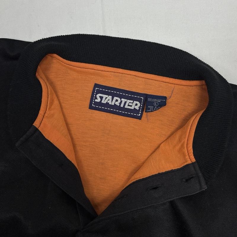 スターター STARTER トレーナー 長袖 90年代 ビンテージ FLYERS ロゴ ホッケー シャツ ヘンリーネック 90s VINTAGE L 黒 / ブラック / black メンズ USED 古着 中古 50169889