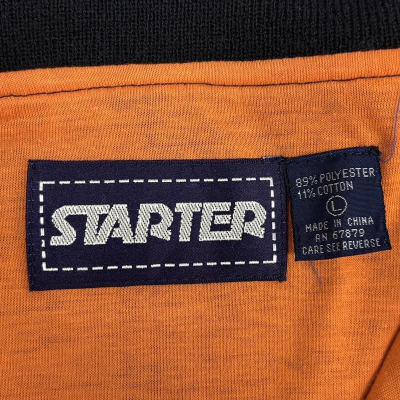 スターター STARTER トレーナー 長袖 90年代 ビンテージ FLYERS ロゴ ホッケー シャツ ヘンリーネック 90s VINTAGE L 黒 / ブラック / black メンズ USED 古着 中古 50169889