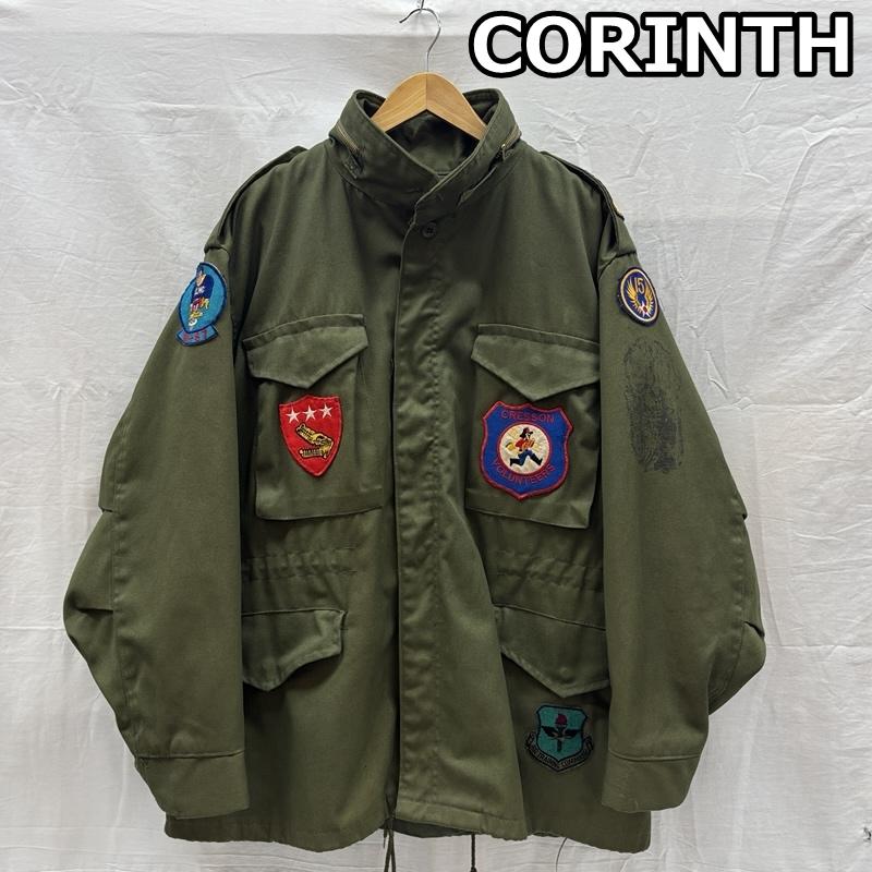 コリンズ CORINTH MFG CO ジャケット、上着 ジャンパー、ブルゾン M-65 ミリタリー フィールド ジャケット パッチカスタム USA製 L メンズ USED 古着 中古 50169891