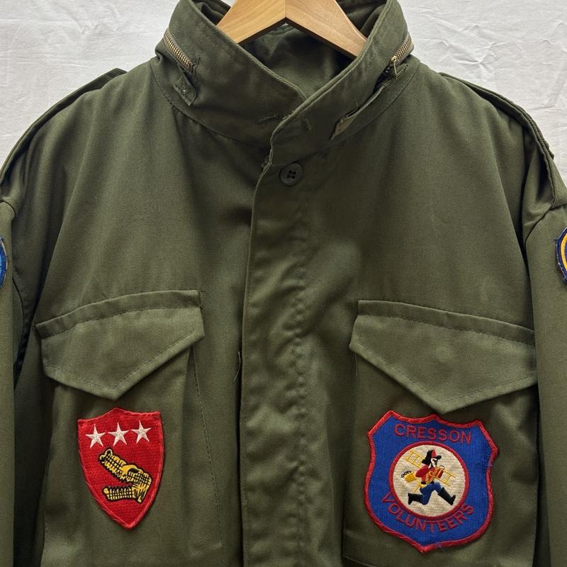 コリンズ CORINTH MFG CO ジャケット、上着 ジャンパー、ブルゾン M-65 ミリタリー フィールド ジャケット パッチカスタム USA製 L メンズ USED 古着 中古 50169891