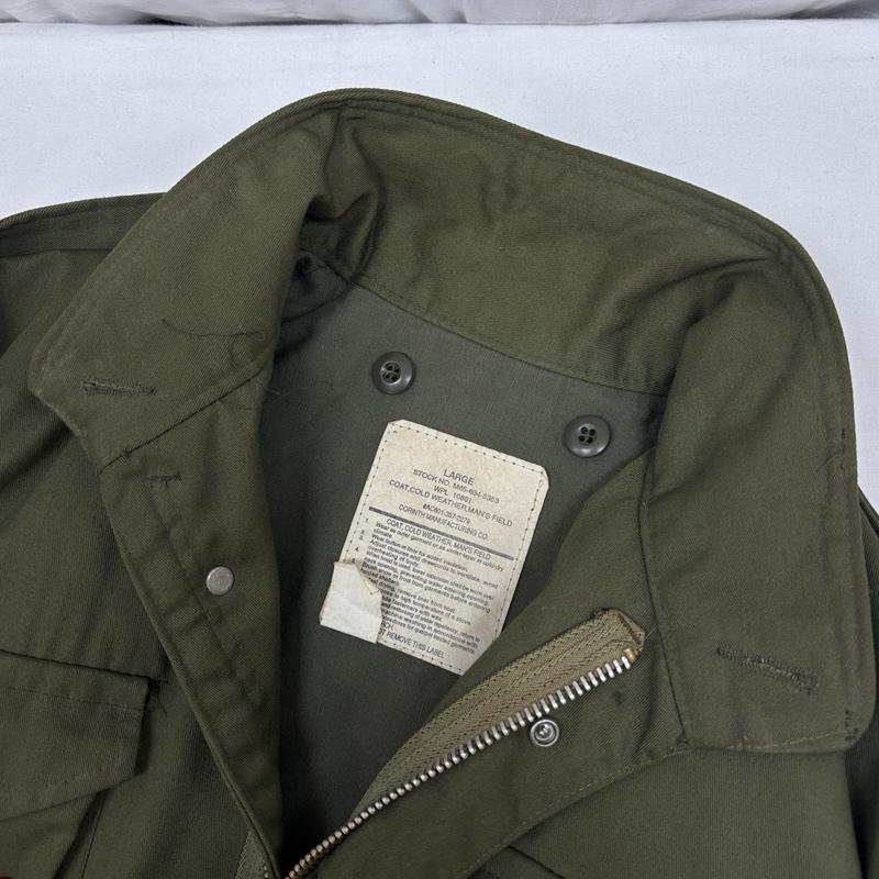 コリンズ CORINTH MFG CO ジャケット、上着 ジャンパー、ブルゾン M-65 ミリタリー フィールド ジャケット パッチカスタム USA製 L メンズ USED 古着 中古 50169891
