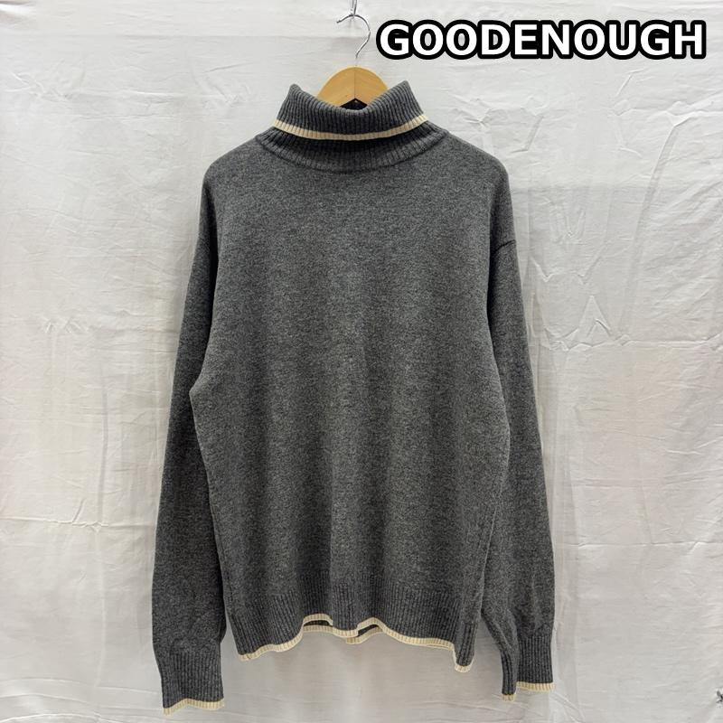 グッドイナフ GOODENOUGH ニット、セーター 長袖 タートルネック ニット セーター 長袖 - 灰 / グレー / gray メンズ USED 古着 中古 50169893