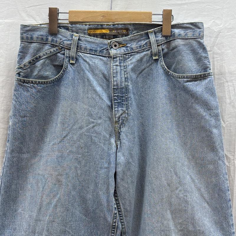 リーバイス Levi s パンツ デニム、ジーンズ SilverTab シルバータブ 00年代 メキシコ製 BAGGY デニム バギー パンツ 00s MEXICO 34インチ メンズ USED 古着 中古 50169898